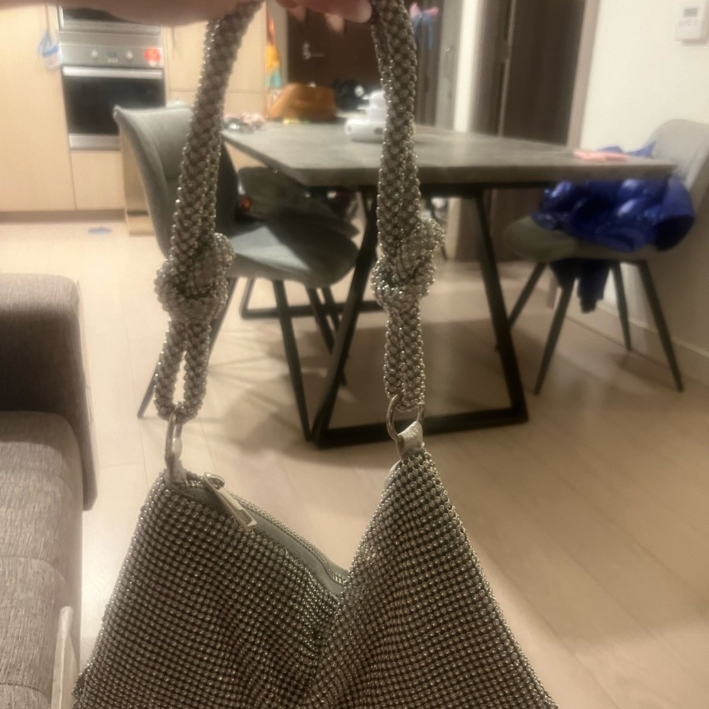 Silver Rhinestone Women Bag - Picture 2 of 3